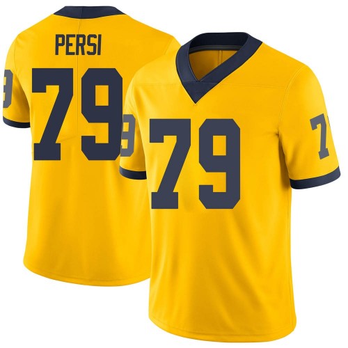 Jeffrey Persi Michigan Wolverines Youth NCAA #79 Maize Limited Brand Jordan College Stitched Football Jersey UGT4554SD